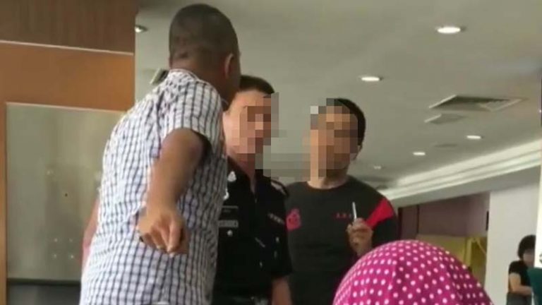 [Video] Mamat terjerit-jerit di hospital terdiam disergah abang polis